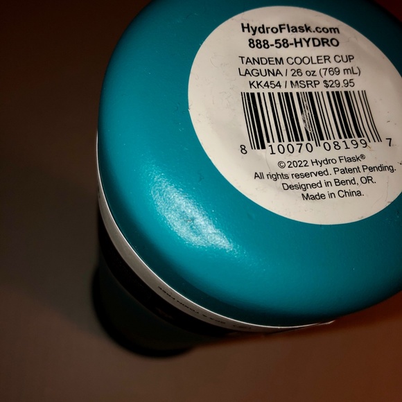 NWT HYDRO FLASK 26 oz Tandem Cooler Cup LAGUNA - Picture 12 of 14